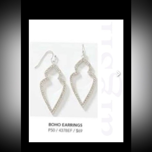 Touchstone crystal boho earrings SKU#05 - Picture 1 of 12